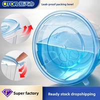 Bol d'emballage jetable en plastique PP transparent OTOR/Xintianli avec couvercle, logo personnalisé, boîte à lunch de qualité alimentaire pour vente en gros