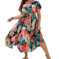 Robe d'été personnalisée pour femme 2025, grande taille, robe maxi d'été pour femme, grande taille