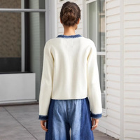 Veste longue en fourrure et toile, style vintage français, écologique, transfrontalier, européen et américain, à manches longues