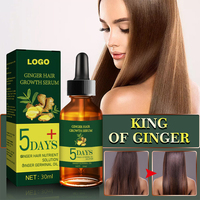 Kustom mentah Batana Rosemary jahe Argan Kastor Minyak penumbuh Rambut Serum untuk pria wanita rambut rontok kering ketebalan rusak