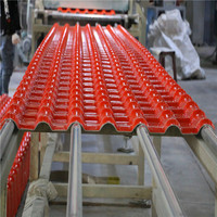 Tuile de toit en PVC ASA économique de style espagnol pour la Colombie, tuile de toit en plastique PVC ASA pour matériaux de construction, tôle ondulée en PVC ASA