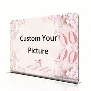 Easy Assembly Trade Show <b>Backdrop</b> <b>Stand</b> Paper Material 8ft*8ft Retro Portable Promotional Party Supplies Direct Manufacturer - Product Image 1