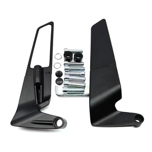 Motorcycle Rearview <b>Mirror</b> Universal Mount Metal <b>Square</b> Flat <b>Mirror</b> For Retrofit Upgrade Commute Use 23cm Length - Product Image 4