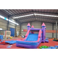 Château gonflable avec toboggan Nevanti pour enfants, usage commercial, vente en gros