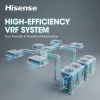 Climatisation multi-split haute performance Hisense R410A à 4 zones pour grandes villas et hôtels