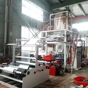 Nuosheng Máquina de extrusão e sopro de filme de saco plástico de baixo preço e alto rendimento de 50 kg/h