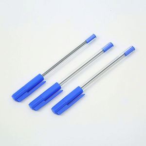 Bolígrafo de Plástico Promocional Barato al por Mayor, Cuerpo Transparente, Ancho de Escritura de 1.0 mm, Impresión Digital, Logotipo Personalizado, Rojo/Azul/Negro - Product Image 1