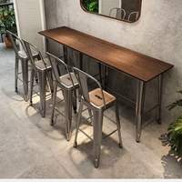 Meubles de restaurant Table et chaise en fer de style industriel Ensemble de table et chaises de restaurant pour café