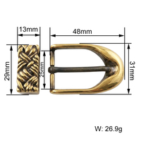 Boucles de ceinture pour hommes d'affaires, logo gravé sur mesure, alliage de zinc, métal résistant à la rouille, anti-rayures, pour ceinture en cuir