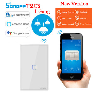 Pour T2 US 1C US Standard interrupteur de télécommande intelligent 1 voie <span class=keywords><strong>connexion</strong></span> tactile murale <span class=keywords><strong>WiFi</strong></span> facile pour maison intelligente - Product Image 6