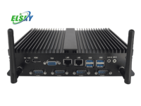 Mini PC Sin Ventilador Intel Core I7 7600U I5 7200U 4USB3.0 Pantalla Dual VGA HDMI Controlador Industrial para Sistemas de Visión Artificial 24/7