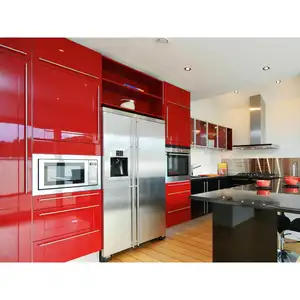 Kitchen Cabinet Designs New Modern Wooden Veneer Matt Lacquer Finished Black Kitchen Cabinet Designs