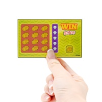 Carte à gratter personnalisée pour jeu de hasard, carte gagnante, impression numérique, carte en papier personnalisée avec logo, ticket de loterie à gratter