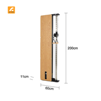 Appareil de musculation fonctionnel mural 30 kg avec finition miroir noyer, machine à câble compacte pour station de gym à domicile