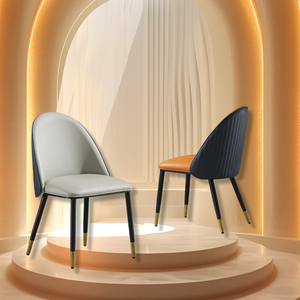 Sillas de comedor tapizadas modernas y duraderas de acero al carbono para hoteles, restaurantes y muebles para el hogar - Product Image 4