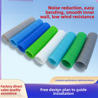 Tuyau flexible d'air pour école, 90 mm/110 mm, CVC, tuyau ondulé de 75 mm, soufflet en PE, tuyau de ventilation en plastique flexible, nouvelle conception de conduit d'air