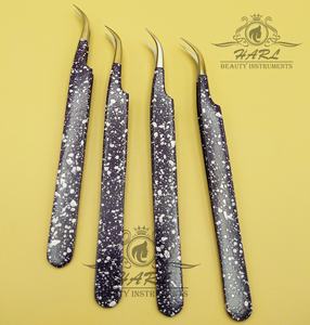 Pince à épiler d'extension de cils couleur rose bébé Embouts de fibres de marque privée Pince à cils Faux cils Fournitures et outils - Product Image 6