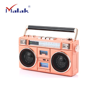 Lecteur de cassettes vintage portable professionnel avec enregistreur sans fil