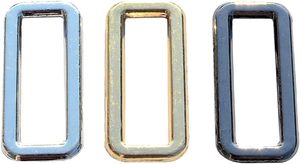 Pcs Inch <b>Thin</b> Belt Bag Die Cast Rectangle <b>Ring</b> Buckles Webbing Strap Loops Adjuster Square Buckle In Color - Product Image 3