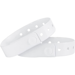 Factory Direct Sale Disposable Custom PVC Vinyl Bracelet Theme Activity Park Event Admission Ticket Bar Code Plastic Wristband