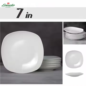 <span class=keywords><strong>Assiette</strong></span> Carrée en Porcelaine <span class=keywords><strong>Blanche</strong></span> de 7 Pouces de Haute Qualité, Prête à Expédier, Vente en Gros, Direct Usine, Pas Chère, pour <span class=keywords><strong>Restaurant</strong></span> - Product Image 2