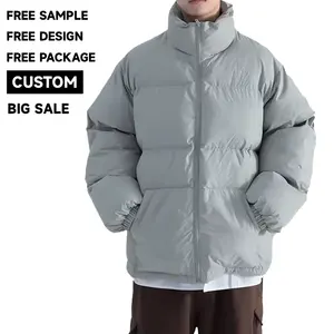2024 baru jaket Bomber berlapis Goose Down Pria jaket Puffer Crop jaket hangat musim dingin untuk pria