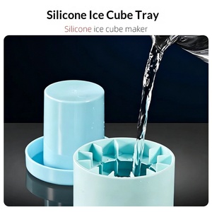 Moule à glaçons en silicone de qualité alimentaire, très vendu, ne se déforme pas facilement ni ne se dompte pas facilement lorsqu'il est empilé dans le réfrigérateur - Product Image 2