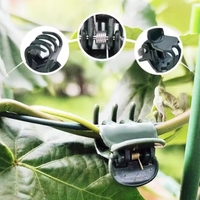100 pièces pinces pour plantes de jardin Support en plastique pince à tige d'orchidée pour légumes de vigne fleur liée faisceau branche serrage outil de jardin