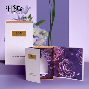 Oem Custom Luxury Design Floral Perfume Box Gift Packaging Box With Insert For Perfume Bottles