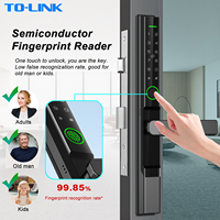 Cerradura Inteligente Deslizante de Aluminio para Puerta, Electrónica, con Código Digital, IP65 Impermeable, Huella Dactilar, Wifi Tuya, Diseño Delgado