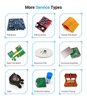 Transducteur de nettoyage industriel personnalisé, 100 pièces, assemblage de circuit imprimé PCB électronique, fabricant d'assemblage de PCB