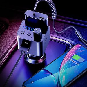 Cargador de coche con Cable Powerbank 5V 3a 2 en 1, adaptador multipuerto con pantalla Digital, encendedor de cigarrillos, cargador de coche hembra - Product Image 4