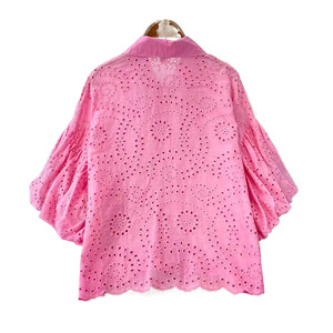 <span class=keywords><strong>Camicia</strong></span> <span class=keywords><strong>a</strong></span> <span class=keywords><strong>maniche</strong></span> <span class=keywords><strong>a</strong></span> lanterna francese da donna estiva ricamata in pizzo con taglio unico elegante <span class=keywords><strong>camicia</strong></span> slip con colletto <span class=keywords><strong>a</strong></span> sbuffo con looktop dimagranti - Product Image 2