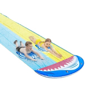 Đồ Chơi Trò Chơi Ngoài Trời Vòi Phun <span class=keywords><strong>N</strong></span>ước Bơm Hơi In Hình Đám Mây Hình Cá Mập Vòm Trượt <span class=keywords><strong>N</strong></span>ước Hai Là<span class=keywords><strong>n</strong></span> Đường Đơ<span class=keywords><strong>n</strong></span> Cho Trẻ Em - Product Image 1