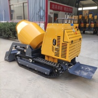 Livraison gratuite Mini Dumper Style bétonnière pour la construction de maisons sur chenilles avec composants essentiels du moteur de la pompe