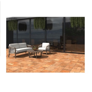 Azulejos vitrificados esmaltados de suministro de fábrica al por mayor, azulejo de suelo de porcelana marrón Cotta de 12x24 para decoración de sala de estar y dormitorio - Product Image 1
