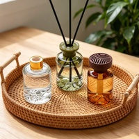 Flacon diffuseur en verre élégant, transparent, robuste et durable pour diffuseur de roseaux écologique avec logo personnalisé pour la maison