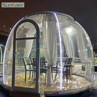 Tenda Dome Harga Pabrik, Rumah Dome Mewah dengan Lembaran PC Transparan, Kamar Hotel Dome dengan Kamar Mandi, Rumah Gelembung PC