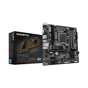 Carte mère GIGABYTE B760M <span class=keywords><strong>DS3H</strong></span> DDR4, double M.2 PCIe 4.0, USB 3.1 Gen 2 Type-C, 2.5GbE, Q-Flash Plus, PCIe EZ-Latch, pour jeux sur ordinateur de bureau - Product Image 1