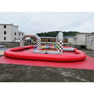 Venta al por mayor Comercial Didi Car Air Racing Juegos Inflables Go Kart Coches de Parachoques Inflables Pista de Carreras - Product Image 2