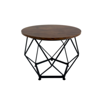 Table basse ronde modulaire convertible en fer, pliable, pour salon, bureau, maison