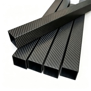 Industriequalität Achteckige Sechseckige Quadratische Kohlefaserrohre Schwarze Farbe Kundenspezifische Form Pultrudiert Korrosionsbeständig - Product Image 1