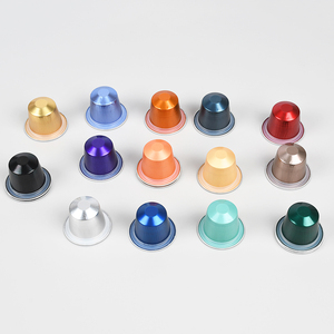 Rỗng xách tay 37mm dùng một lần nhôm lá cà phê Espresso viên nang với phổ biến lá nắp và tự dính lá Nắp - Product Image 4