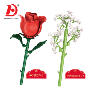 Ensemble <span class=keywords><strong>de</strong></span> blocs <span class=keywords><strong>de</strong></span> construction <span class=keywords><strong>de</strong></span> fleurs <span class=keywords><strong>de</strong></span> rose DIY, bouquet artificiel avec gypsophile, décoration d'intérieur, <span class=keywords><strong>jouet</strong></span> <span class=keywords><strong>de</strong></span> construction artisanal, cadeau <span class=keywords><strong>de</strong></span> la Saint-Valentin - Product Image 5