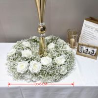 Boules de fleurs artificielles en verdure artificielle, centres de table de mariage, boules de fleurs roses pour la décoration de mariage