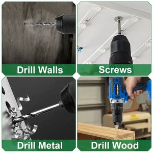 Taladro eléctrico sin escobillas de 13mm 20 + 3 Torque, destornillador eléctrico multifuncional de mano eficiente inalámbrico para batería <span class=keywords><strong>Makita</strong></span> de 18V - Product Image 4