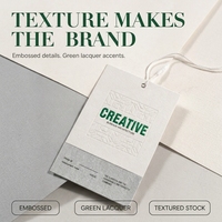 Étiquettes suspendues en carton de luxe avec logo personnalisé, étiquettes personnalisées pour vêtements, chaussures, chaussettes, étiquettes couleur personnalisées, respectueuses de l'environnement