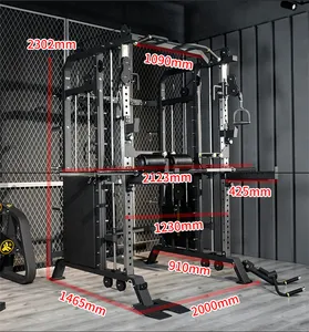 Fitness geräte Multi Power Function Heimgebrauch Smith Machine With Cable