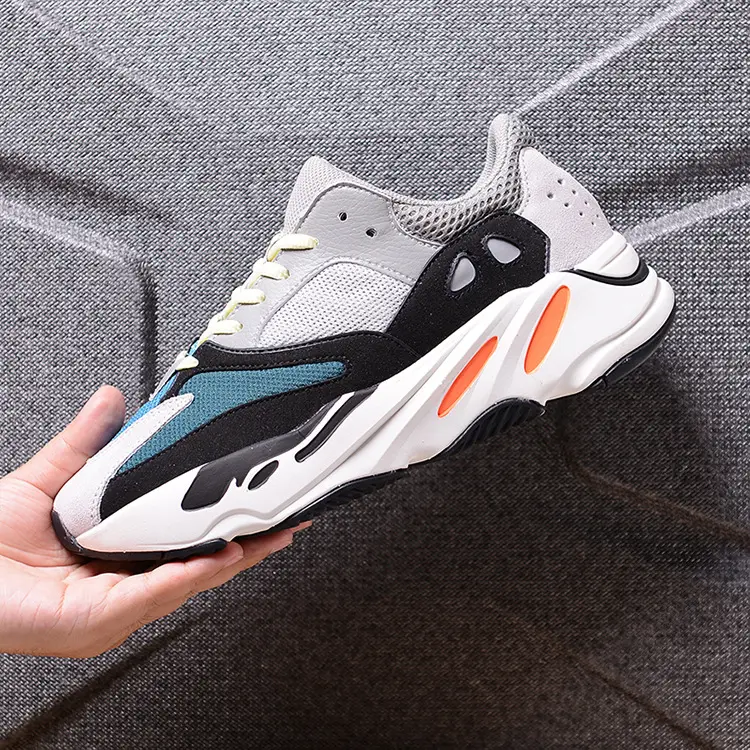 High quality Real popcorn Casual Running shoes marathon yeezy foam runner shoes for yeezy 700 v2 v3