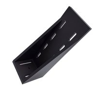 Plaque d'angle optique en alliage d'aluminium anodisé noir de haute précision série LSZJ, support de montage à 90 degrés, optique 0,02 mm